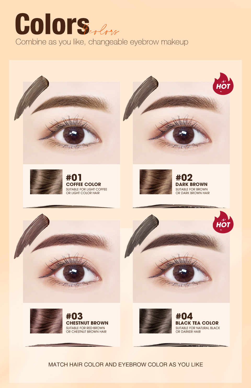 O.TWO.O Natural Shaping Tinted Eyebrow Cream SC029