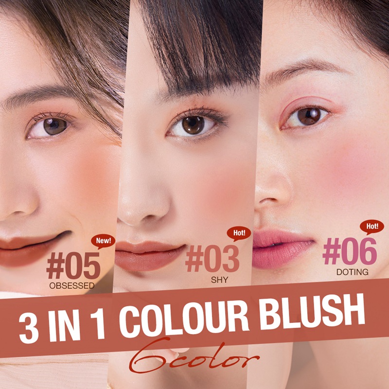 O.TWO.O 8 Color Vibrant Blush Stick SC049