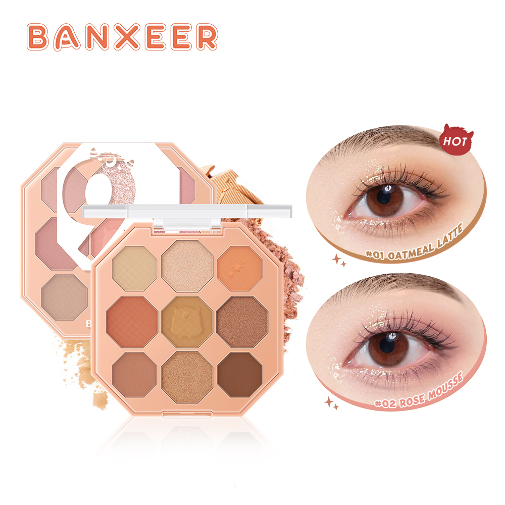 BANXEER 9 Color Natural Eyeshadow Powder Pallet BM10