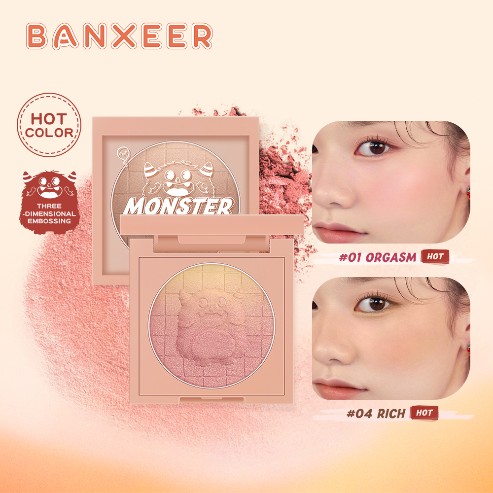 BANXEER 6 Color Velvety Radiant Blush Powder BM14
