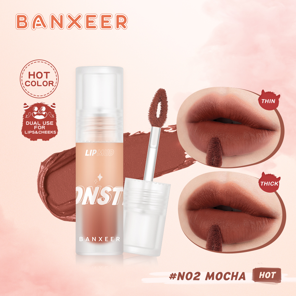 BANXEER 12 Color Silky Soft  Lip Gloss BM07